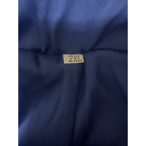 Women's Blue Elastic Waist Sparkly Sequins Wide Leg Pull On Pants Size 2XL - Picture 5 of 6